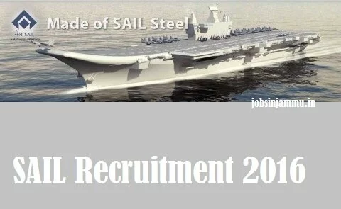 sail pilots recruitment 2016-17,SAIL jobs, SAIL India