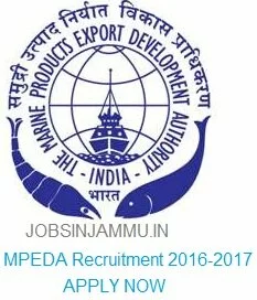 MPEDA Recruitment 2016-17 for various Post vacancies Available, Assistant Director (Aquaculture), Assistant Director(Export Promotion), Assistant Director (Statistics), Technical Officer (QC), Assistant Aquaculture Engineer, Jr. Technical Officer (QC) posts